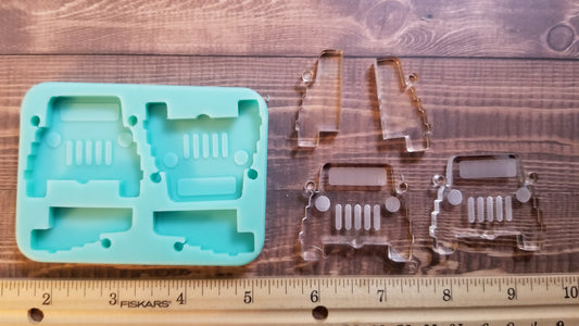 Jeep Inspired Straw Topper Molds