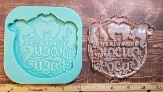 3 witches Coaster Mold