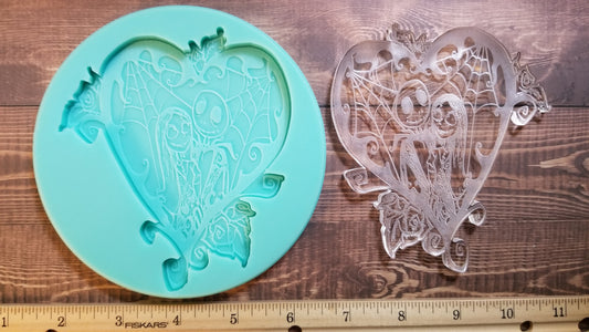 Jack Heart Coaster Mold