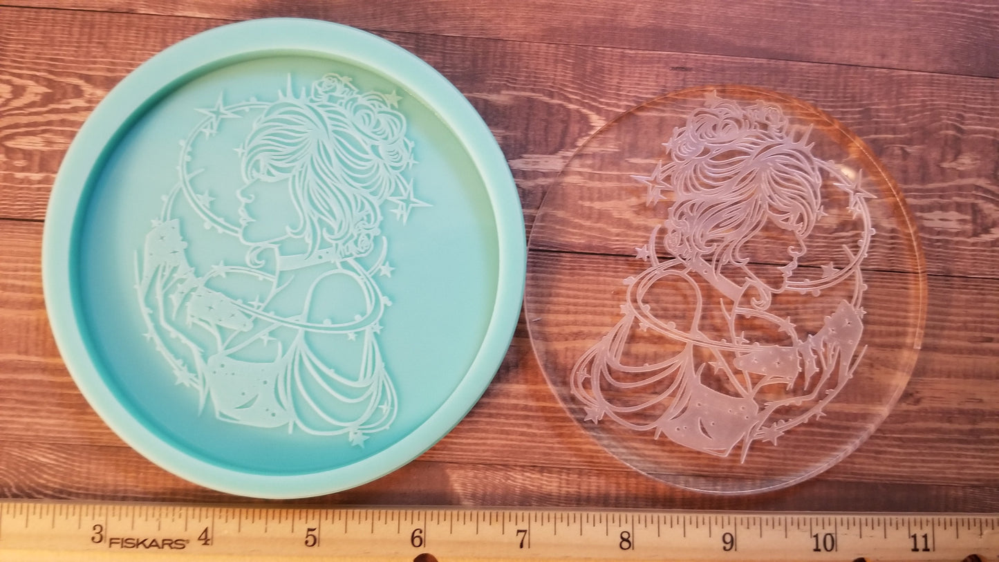 Princess Shoe Goddess Coaster Molds