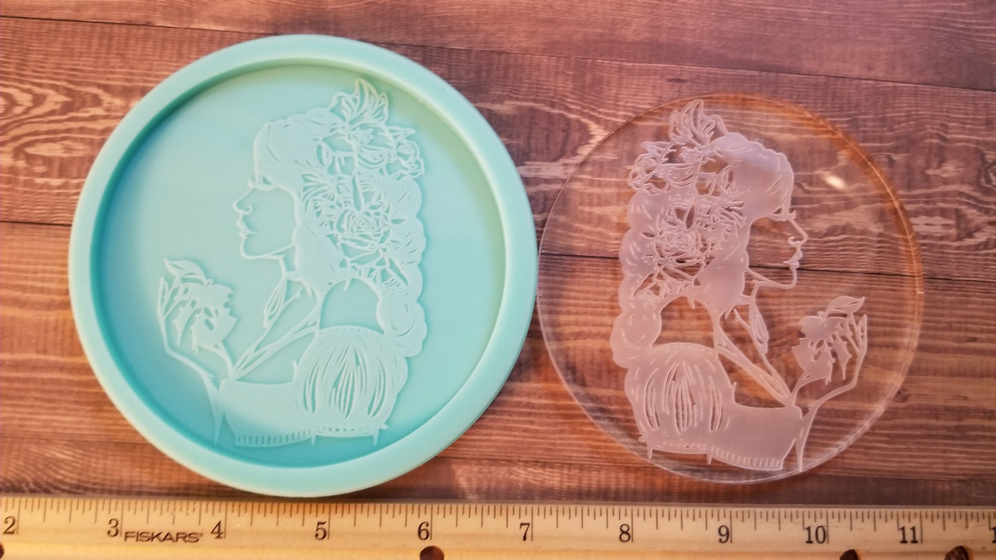 Princess apple Goddess Coaster Molds