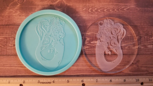 Princess mermaid Goddess Coaster Molds