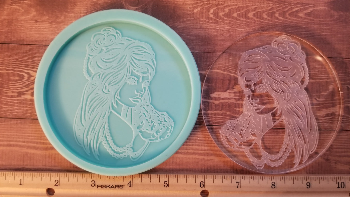 Princess Frog Goddess Coaster Molds