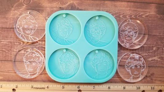 Golden Girls Inspired Keychain Molds