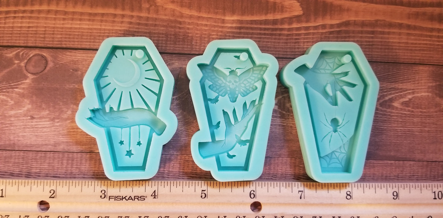 Layered Coffin Keychain Molds