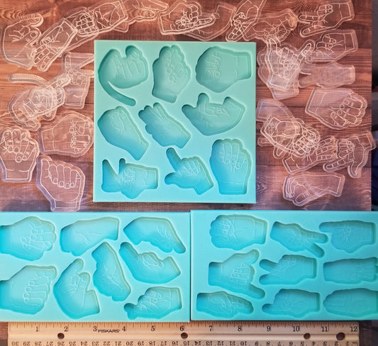 Full ASL Alphabet Pallet Mold