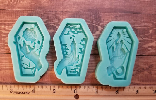 Layered Coffin Keychain Molds