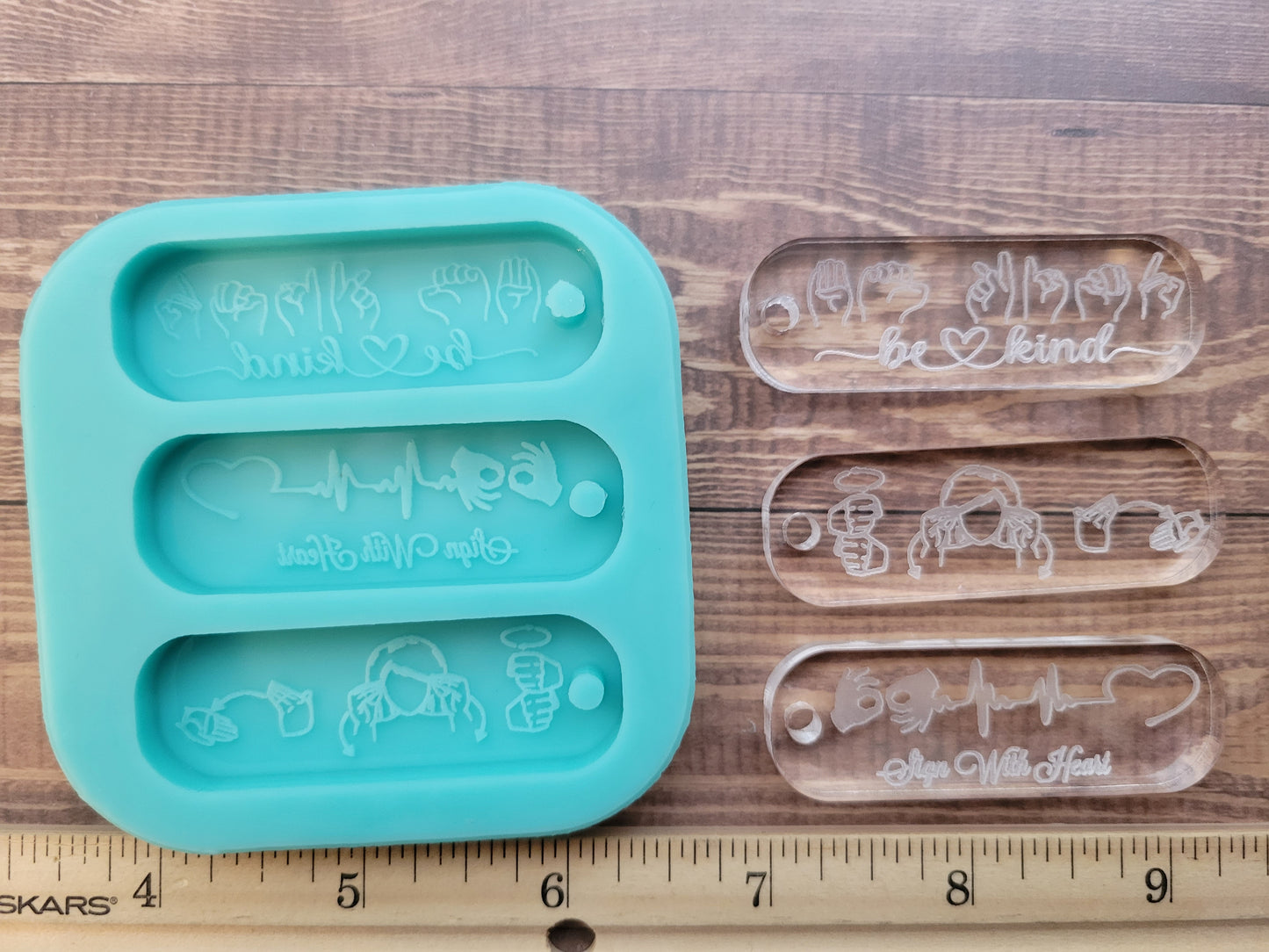 Ribbon Awareness Key Tag Molds