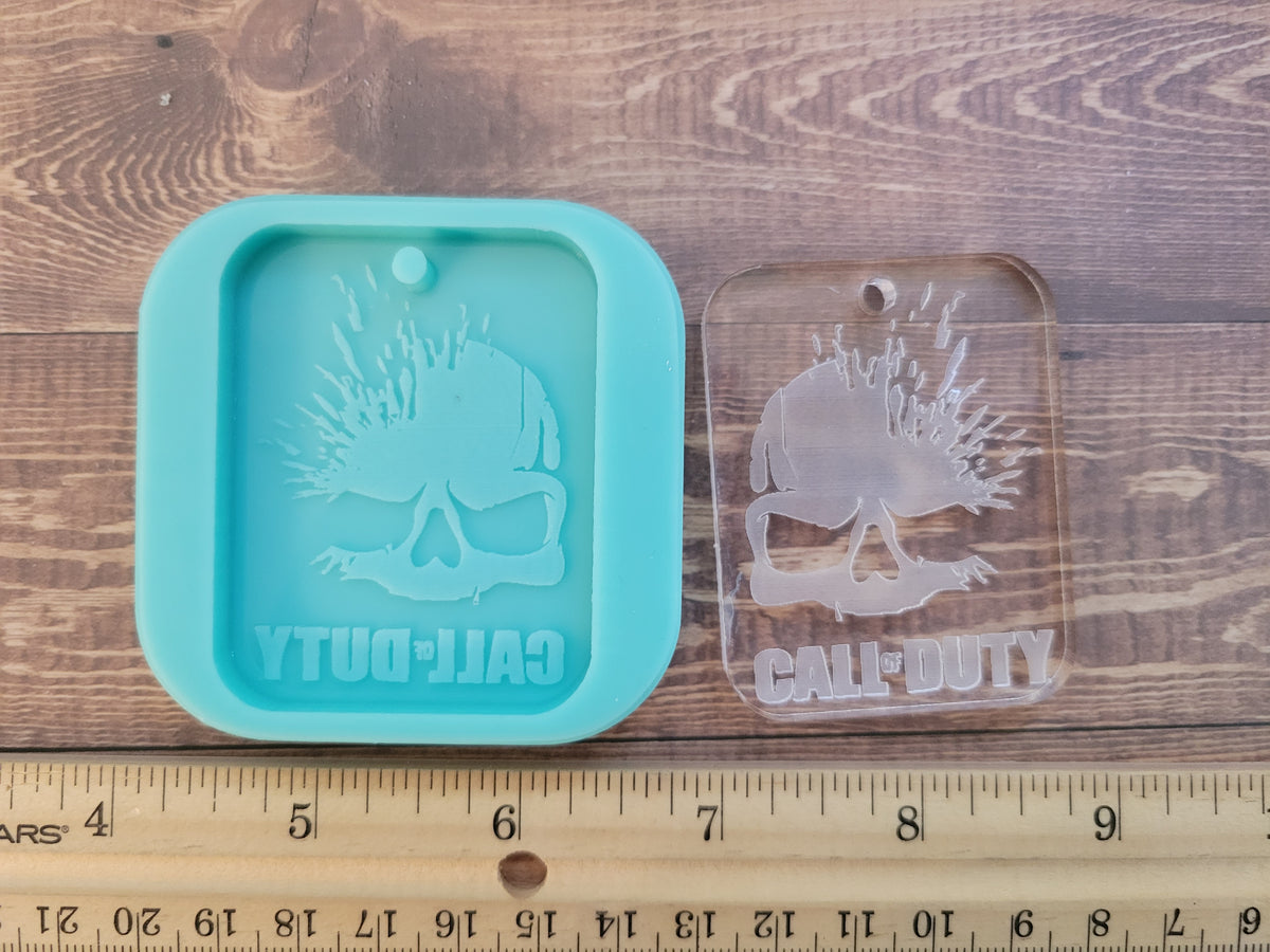 Cod Molds Gamer Keychain Mold-COD – ChezMolds & More