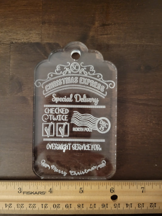 Christmas express Tag mold