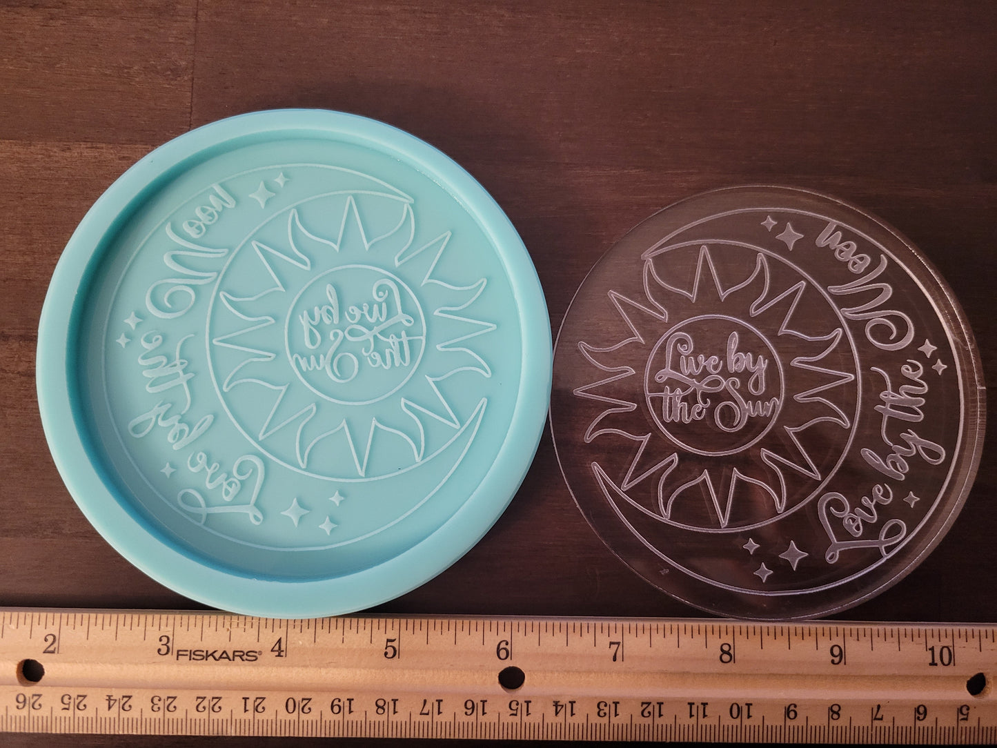 Sun and Moon Coaster Molds