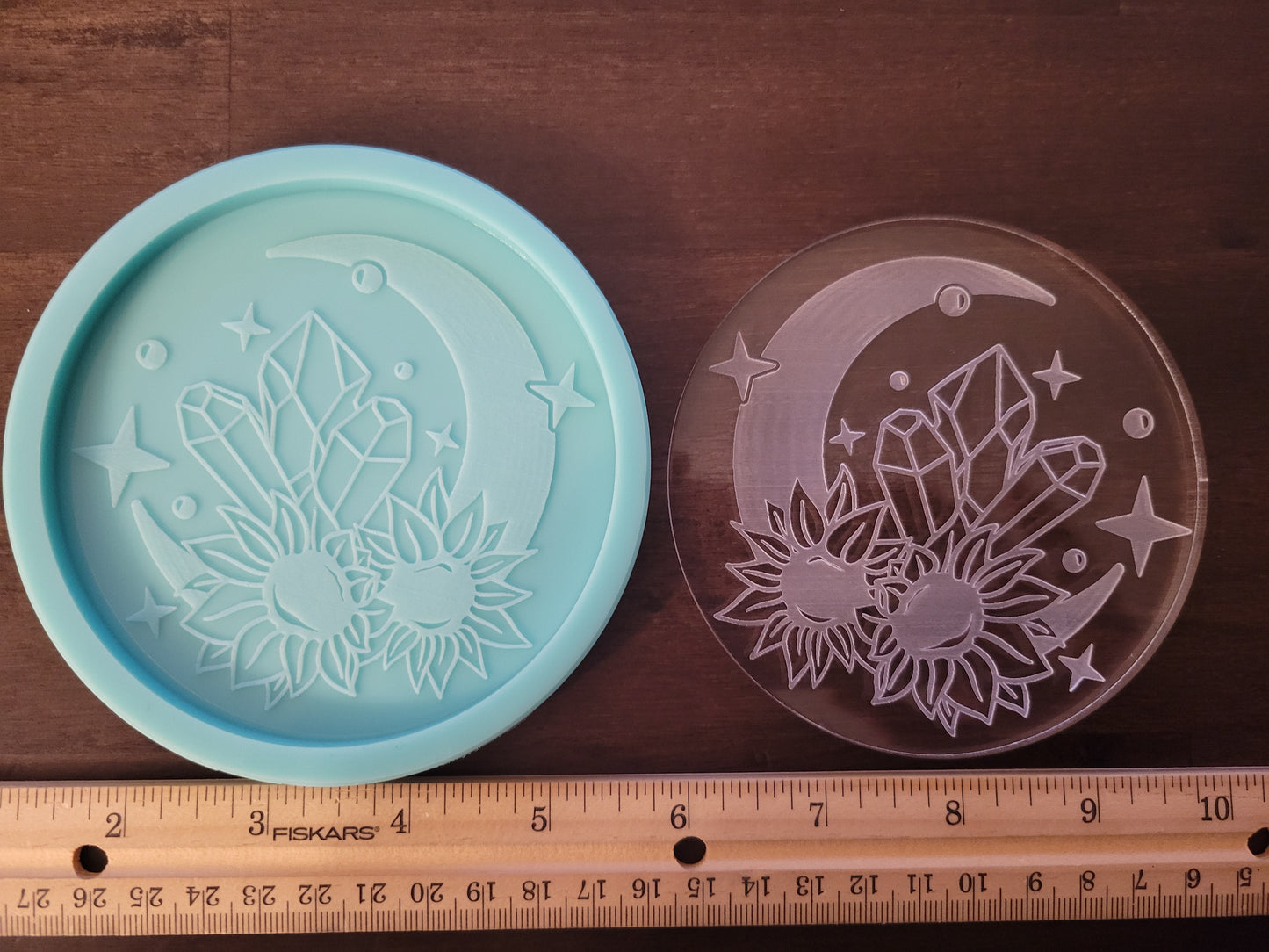 Sun and Moon Coaster Molds