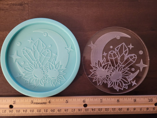 Sun and Moon Coaster Molds