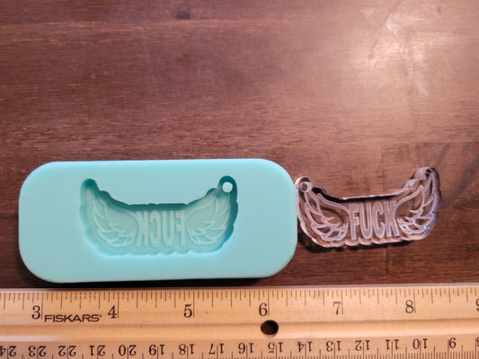 Flying F@$K Keychain Mold