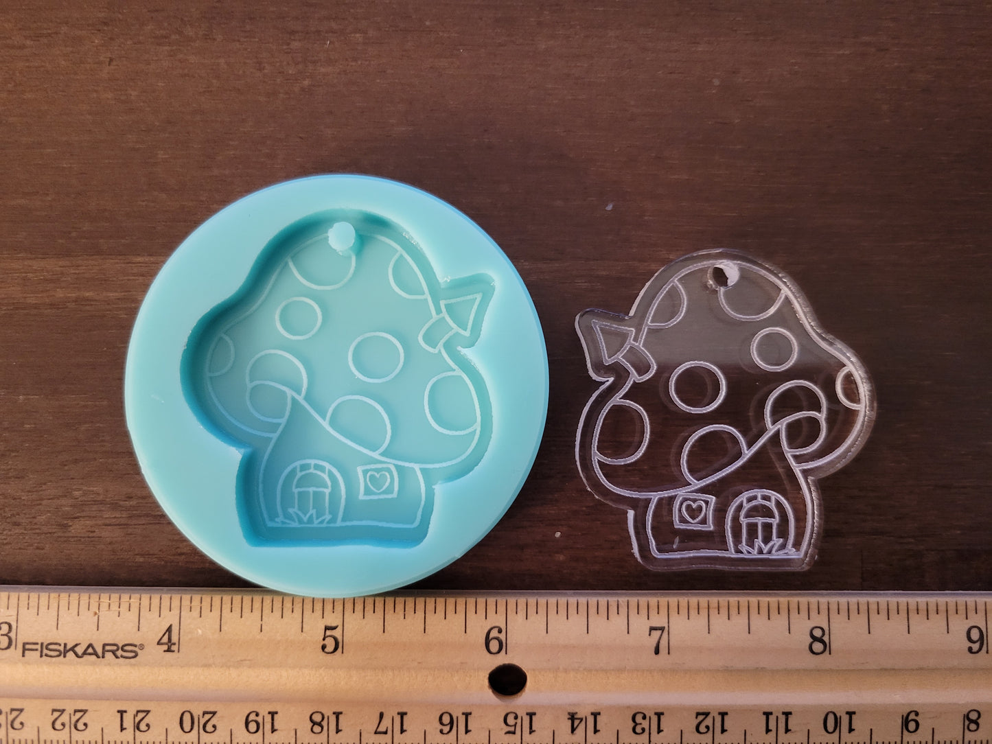 Mushroom House Keychain Mold