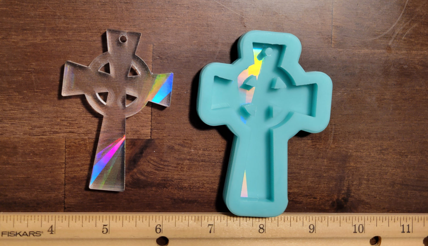 Holographic Cross Keychain Molds