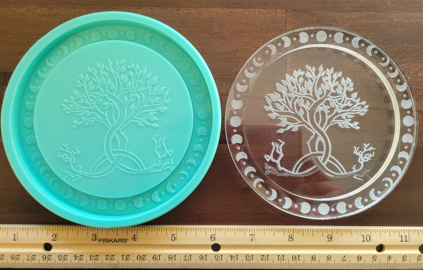 Trinket catch all dish- Tree of life with moons design