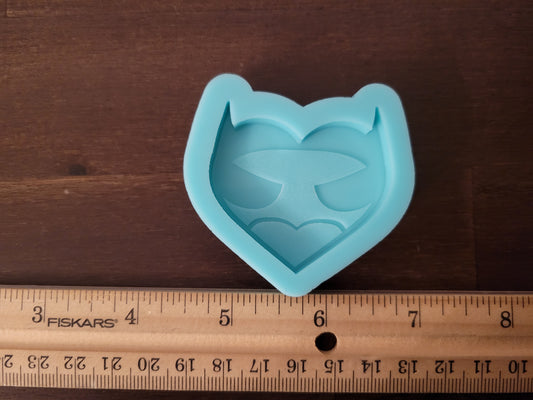 Super hero Heart molds- bat