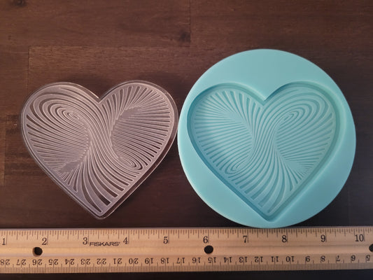 3D heart coaster design