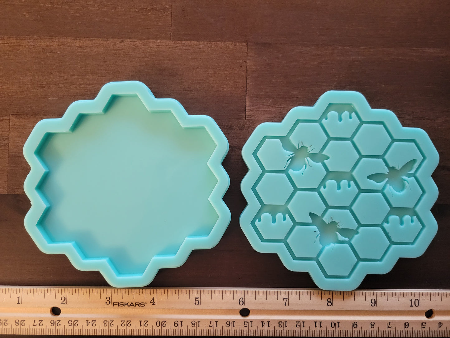 Coaster and Insert molds- Honey comb