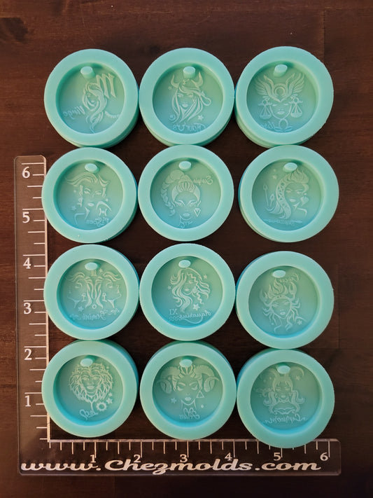 Zodiac Goddess Keychain Molds