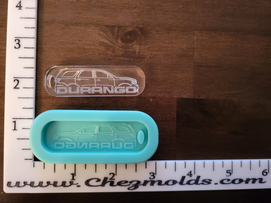 Durango with SUV outline Keytag