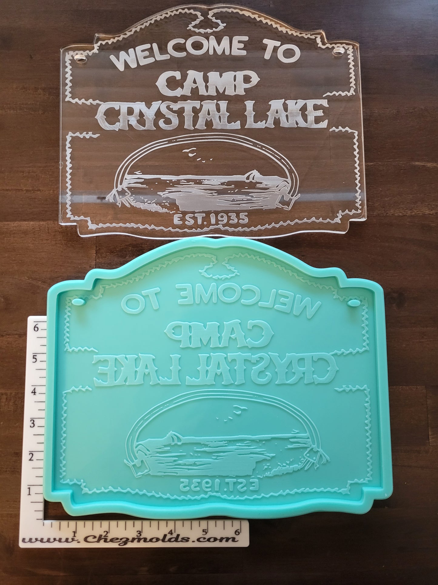 Camp Crystal Lake wall sign