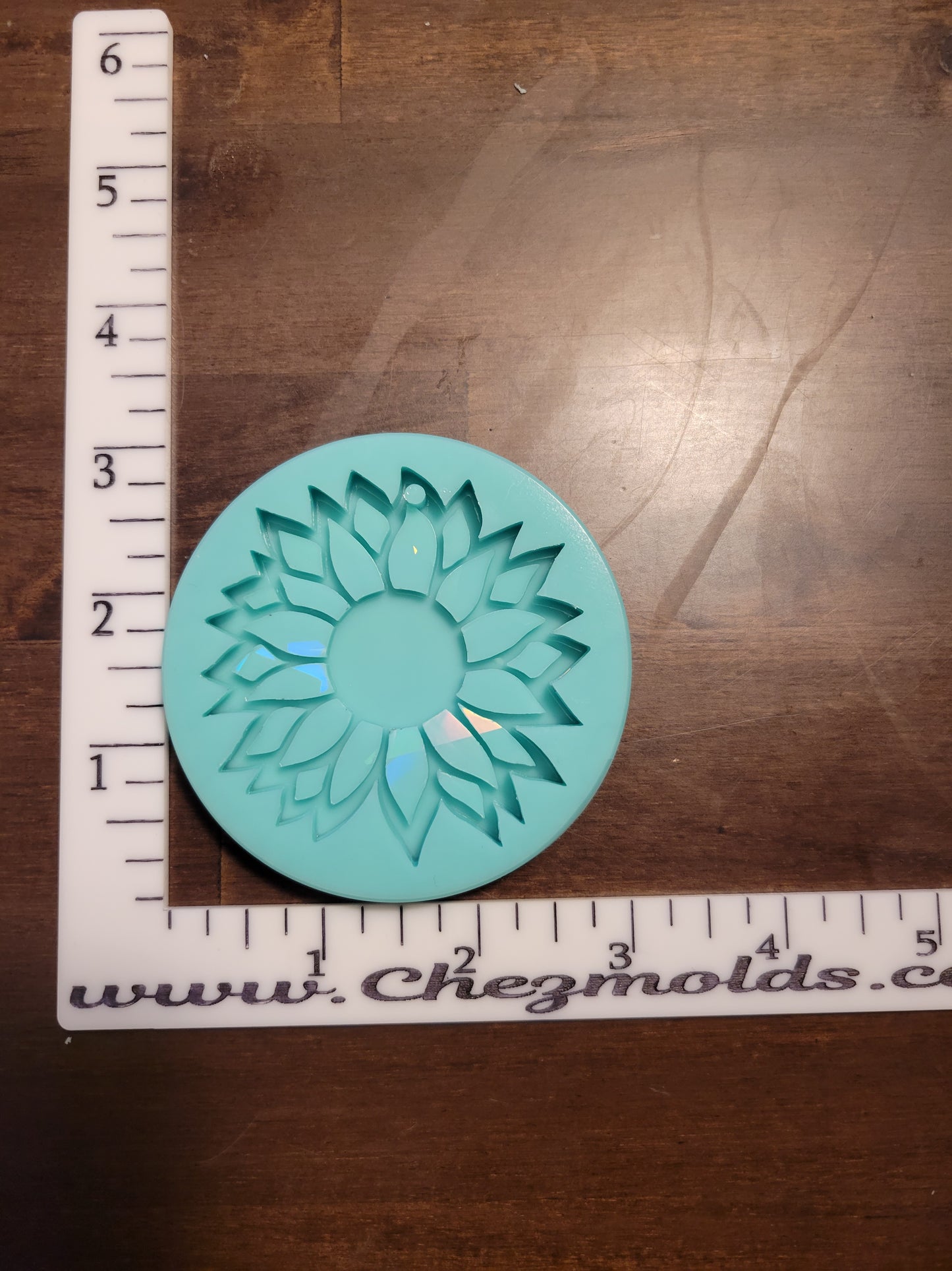 Holo layered Sunflower Keychain