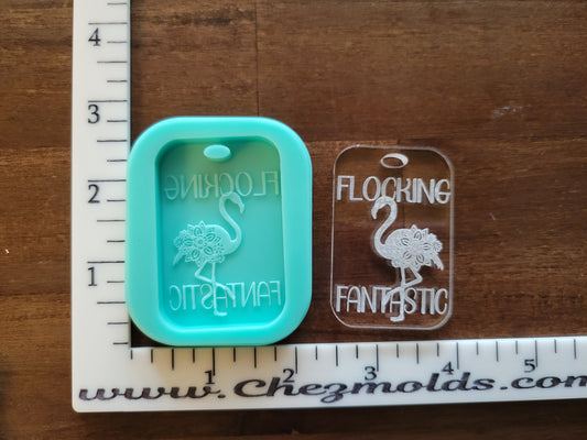 Flocking fantastic keychain