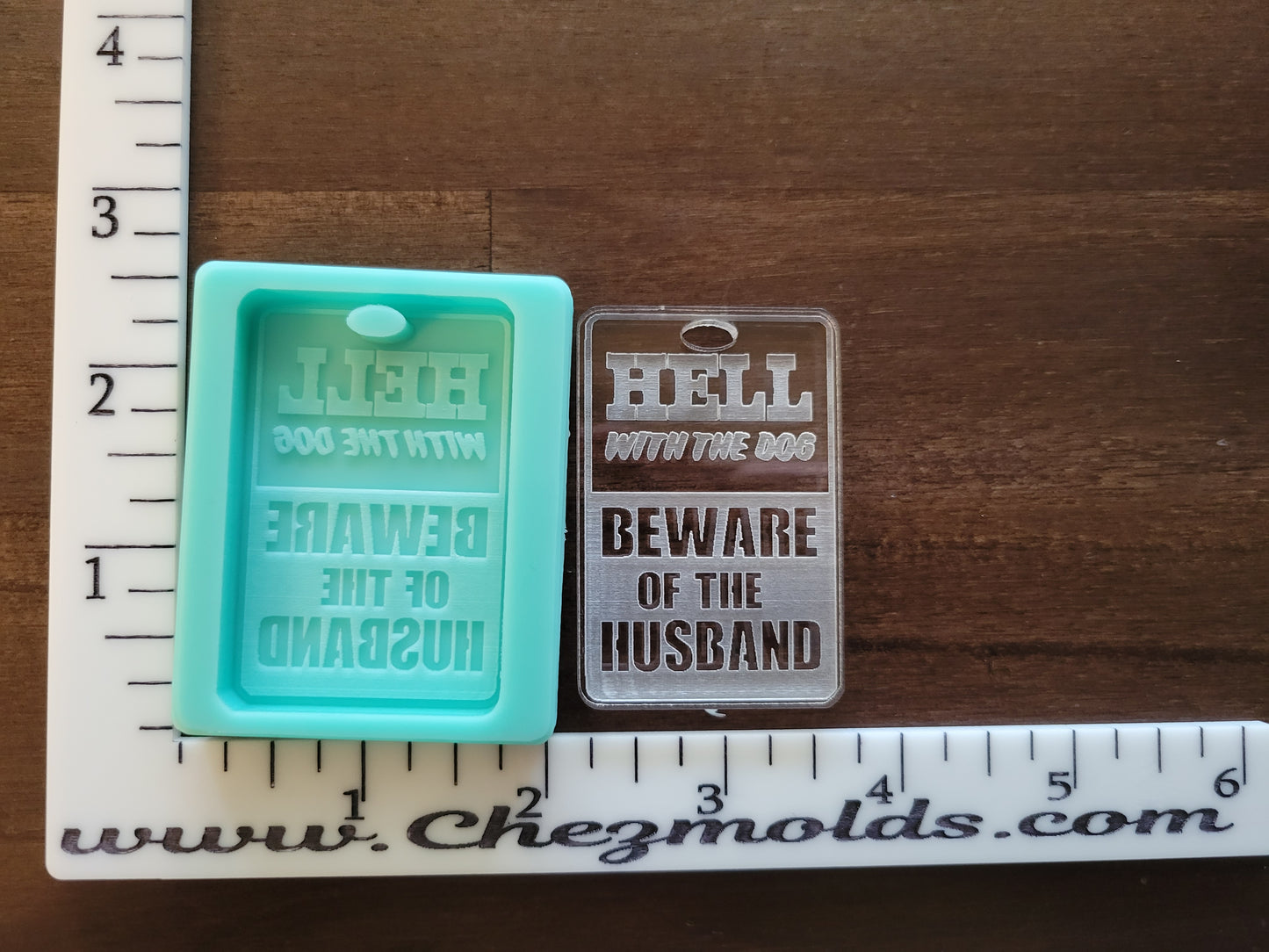 Beware of husband keychain