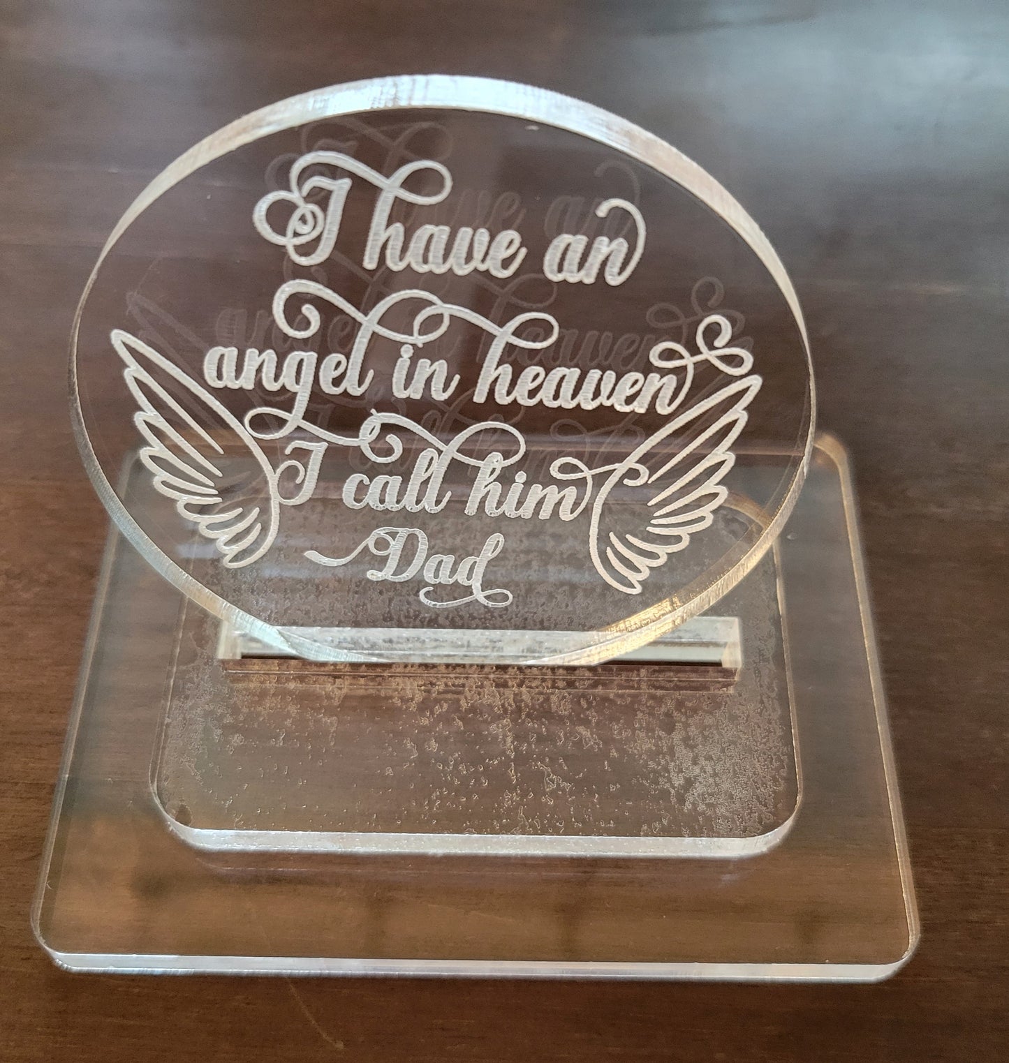 Dad angel plaque