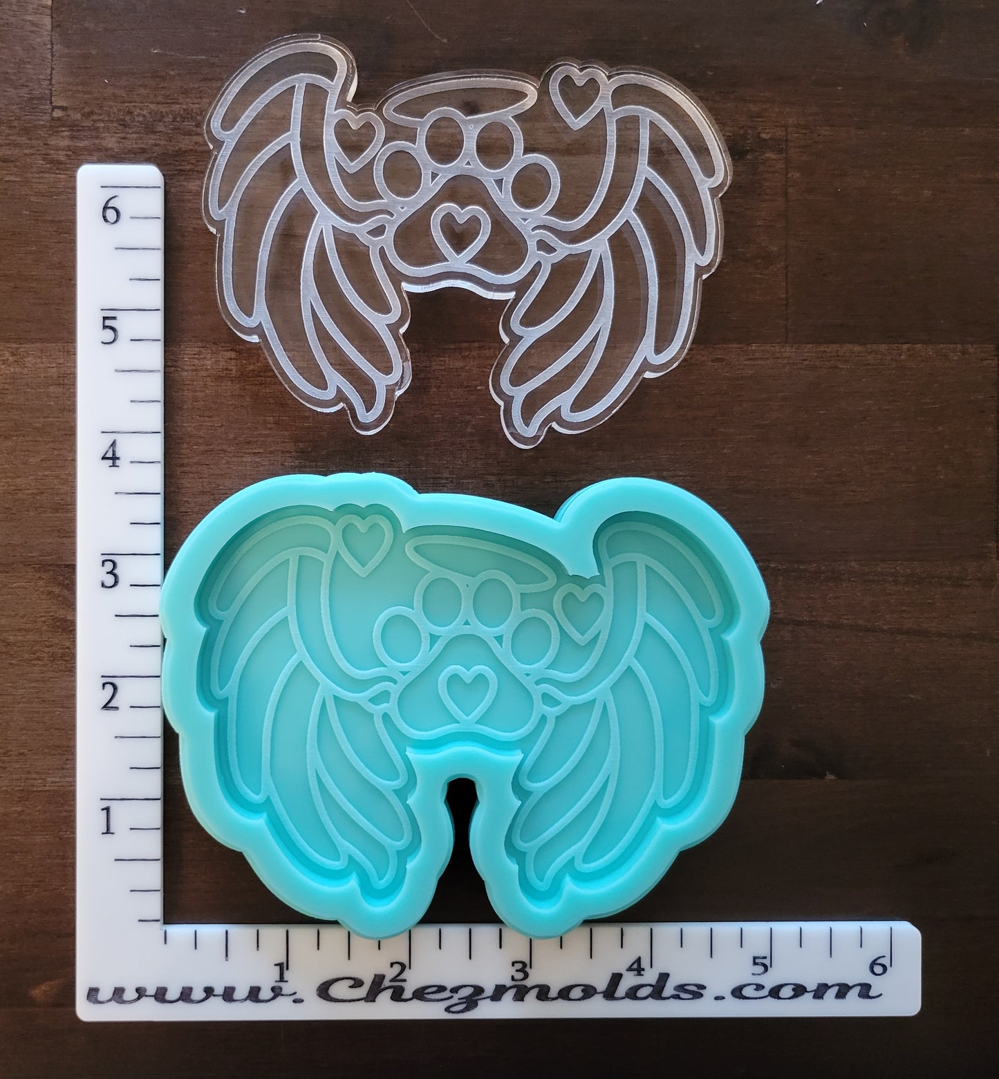 Large paw wings Angel plaque