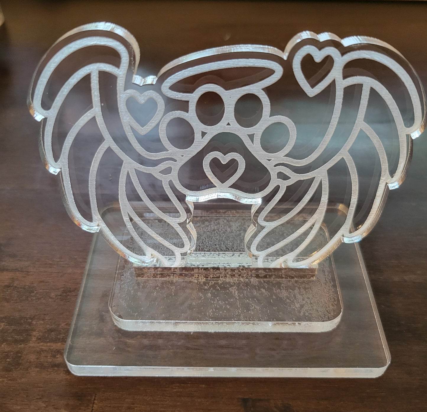 Large paw wings Angel plaque