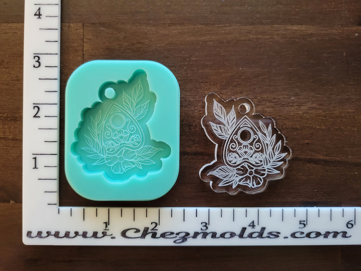 Floral Planchette Keychain