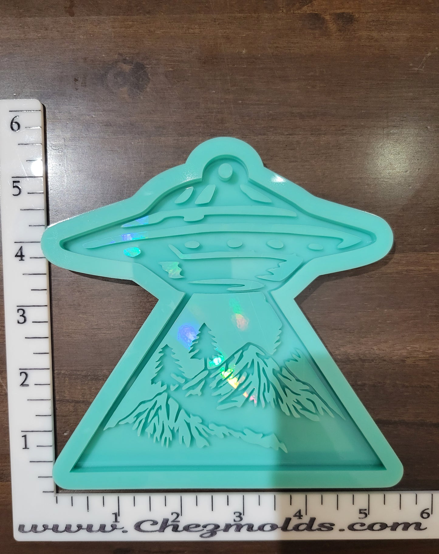 Holo UFO Alien invasion wall hanging