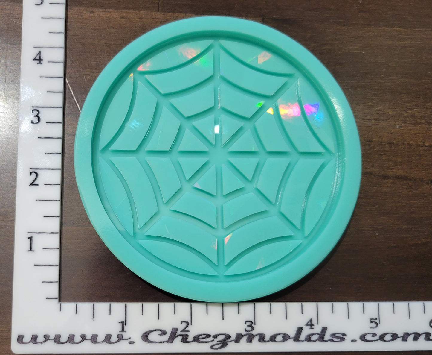 Holo spider web coaster