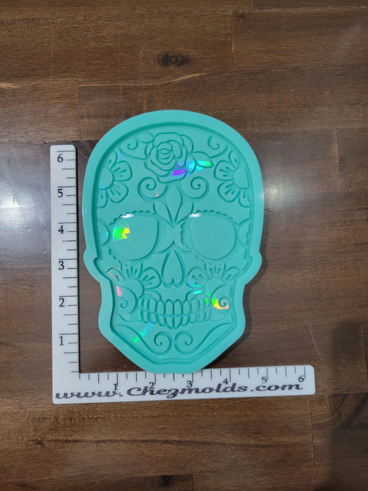 Large holo sugar skull