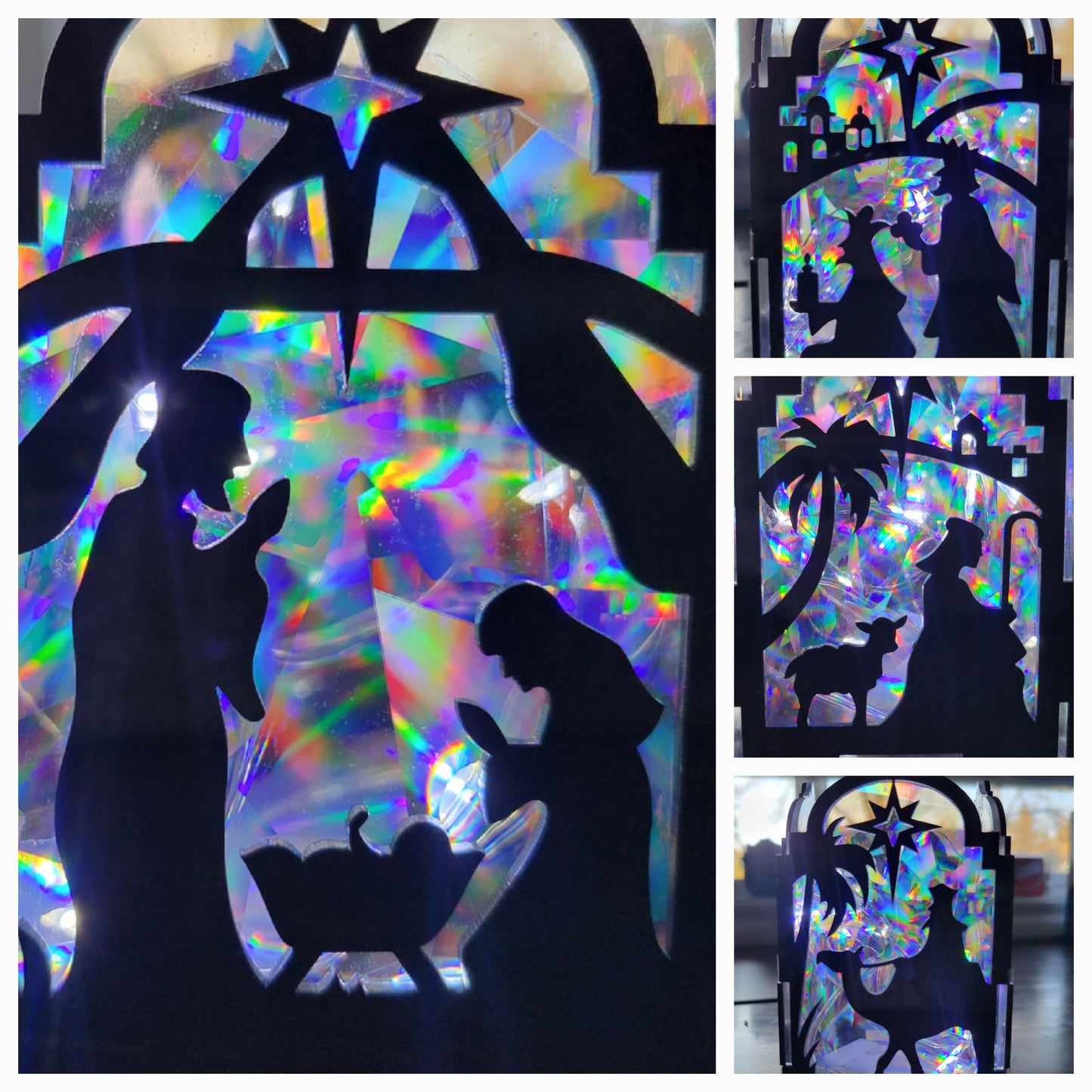 Holo 3d nativity lantern