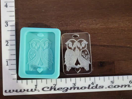 Owl love keychain