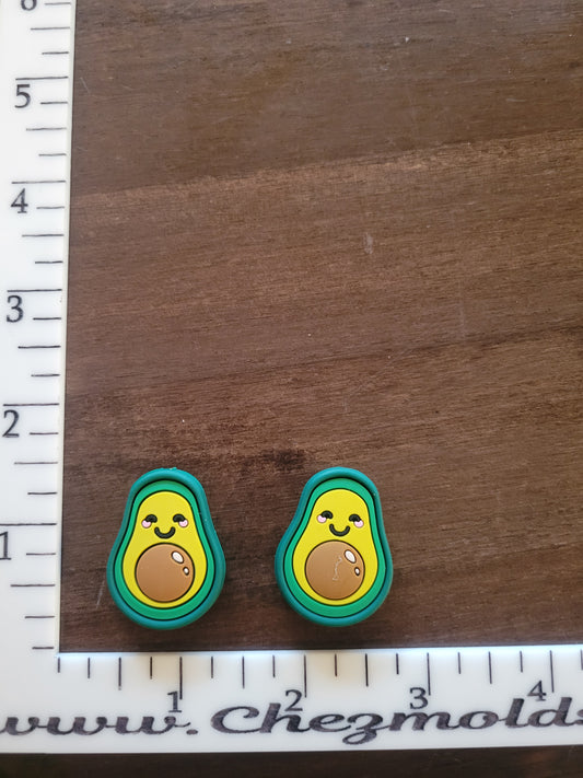 avocado- Silicone focal Bead