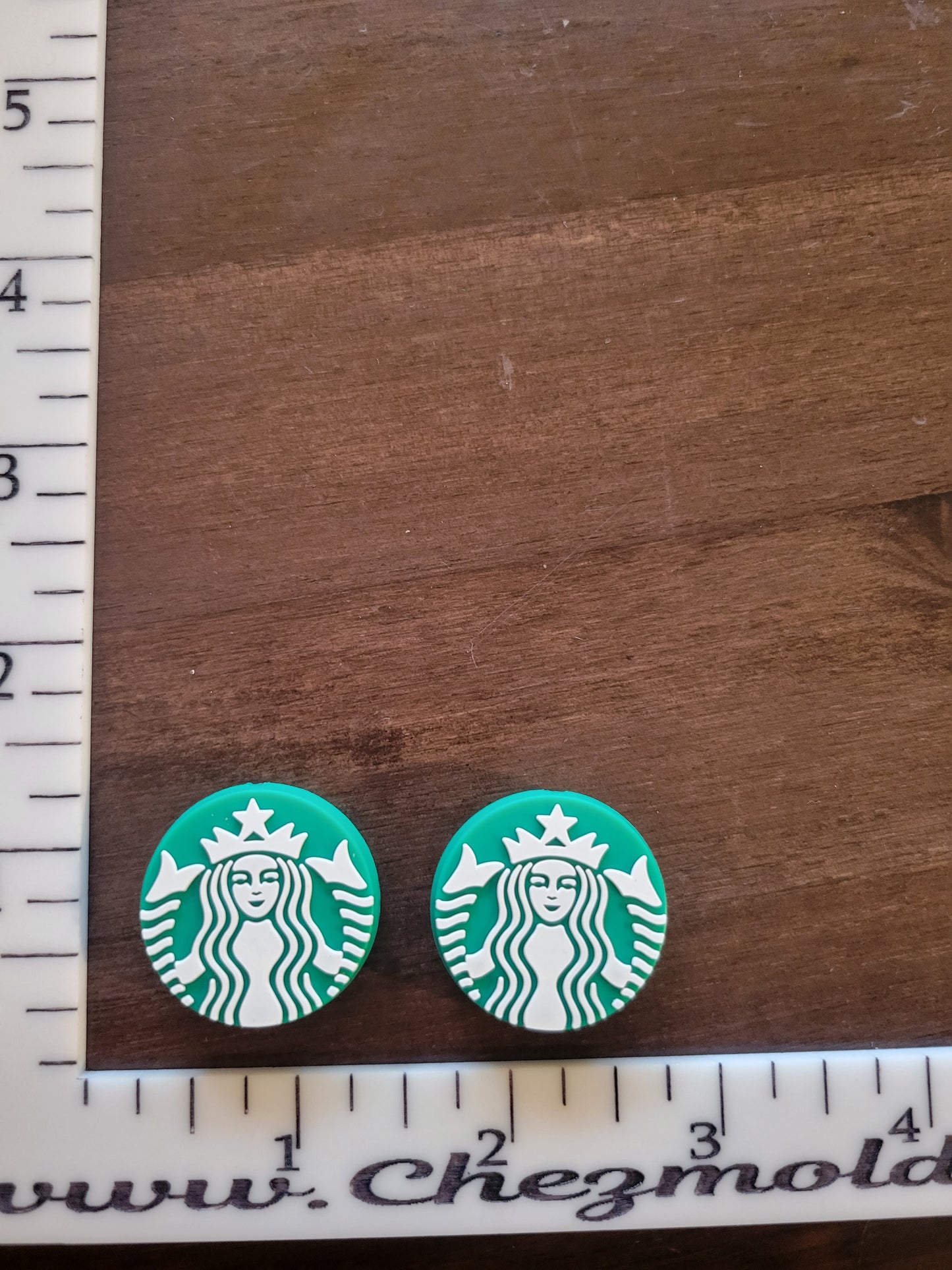 green lady coffee- Silicone focal Bead