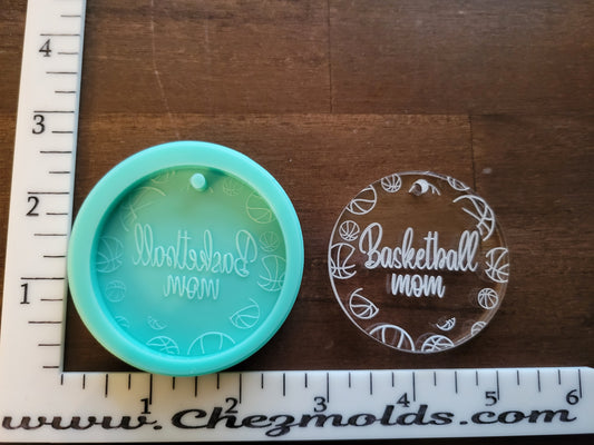 Basketball Mom Keychain