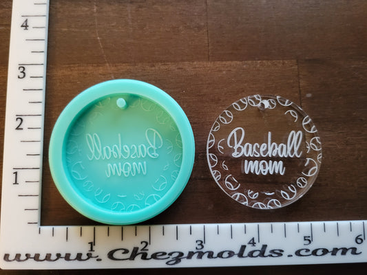 Baseball Mom Keychain