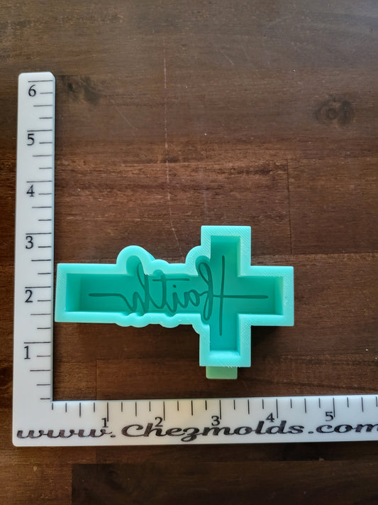 Faith cross Freshie mold