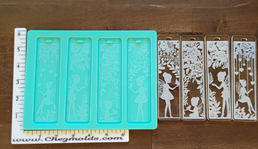 Set of 4 fairy bookmarks