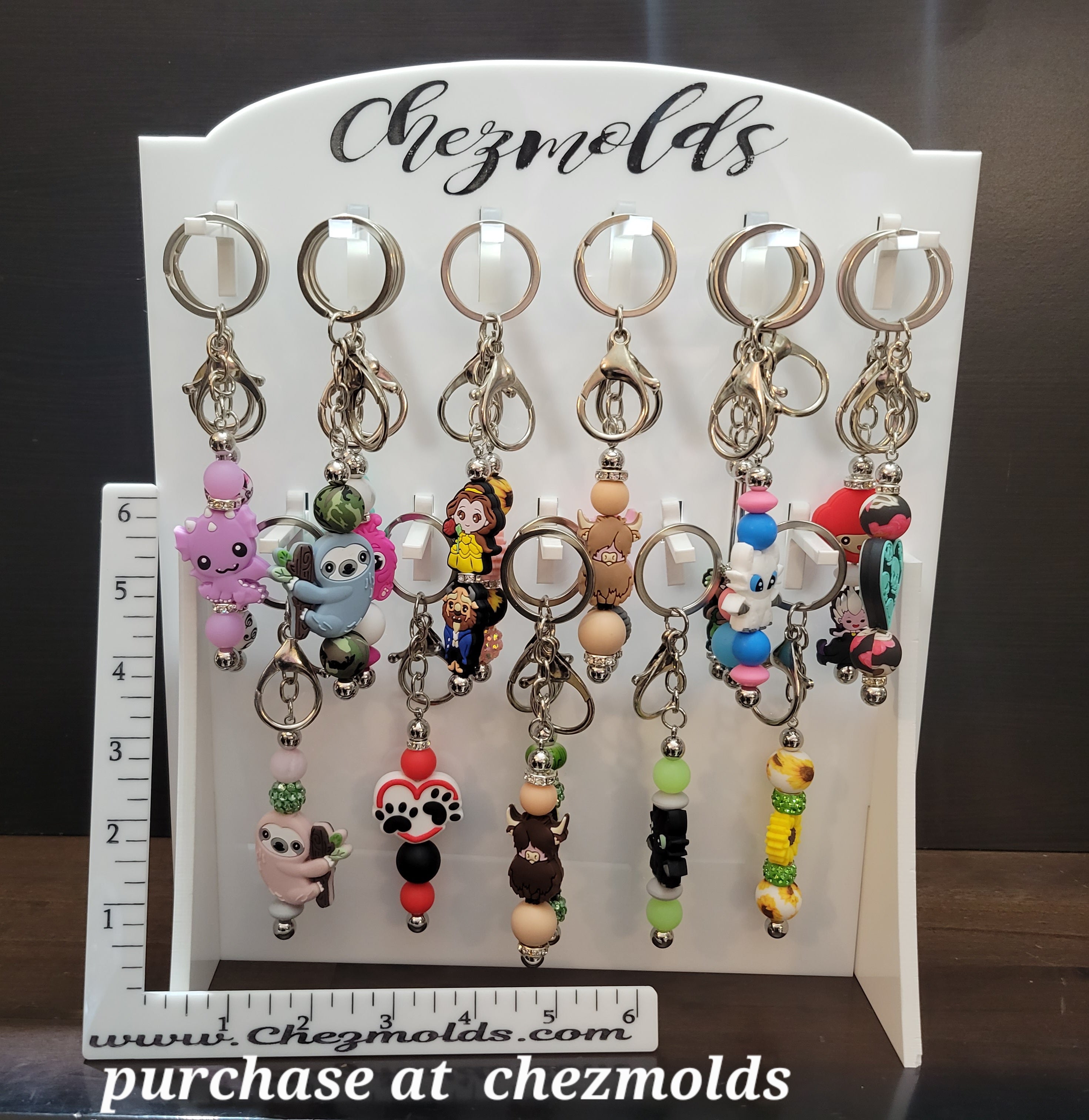 Key Chain Display Unit Keychain display stand – ChezMolds & More
