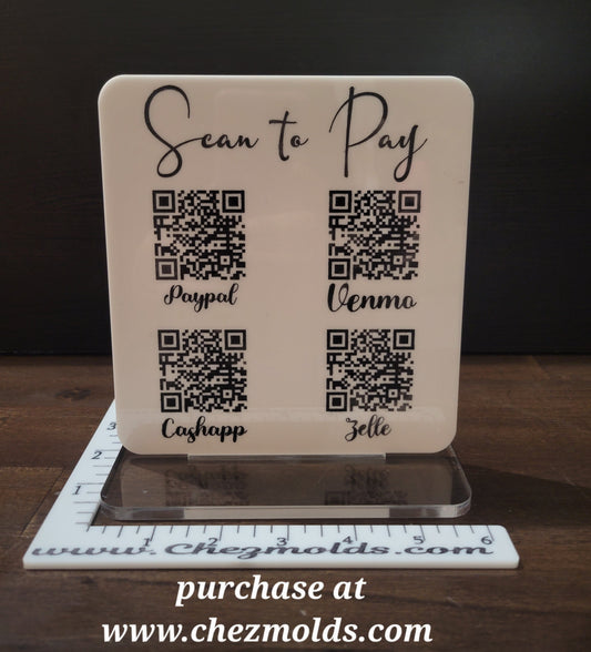 Customizable scan to pay stand