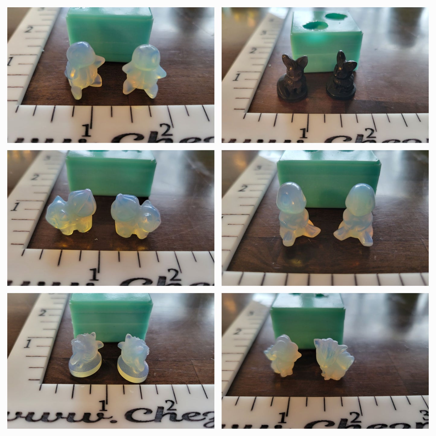 mini .75 tall poke inspired 3d molds