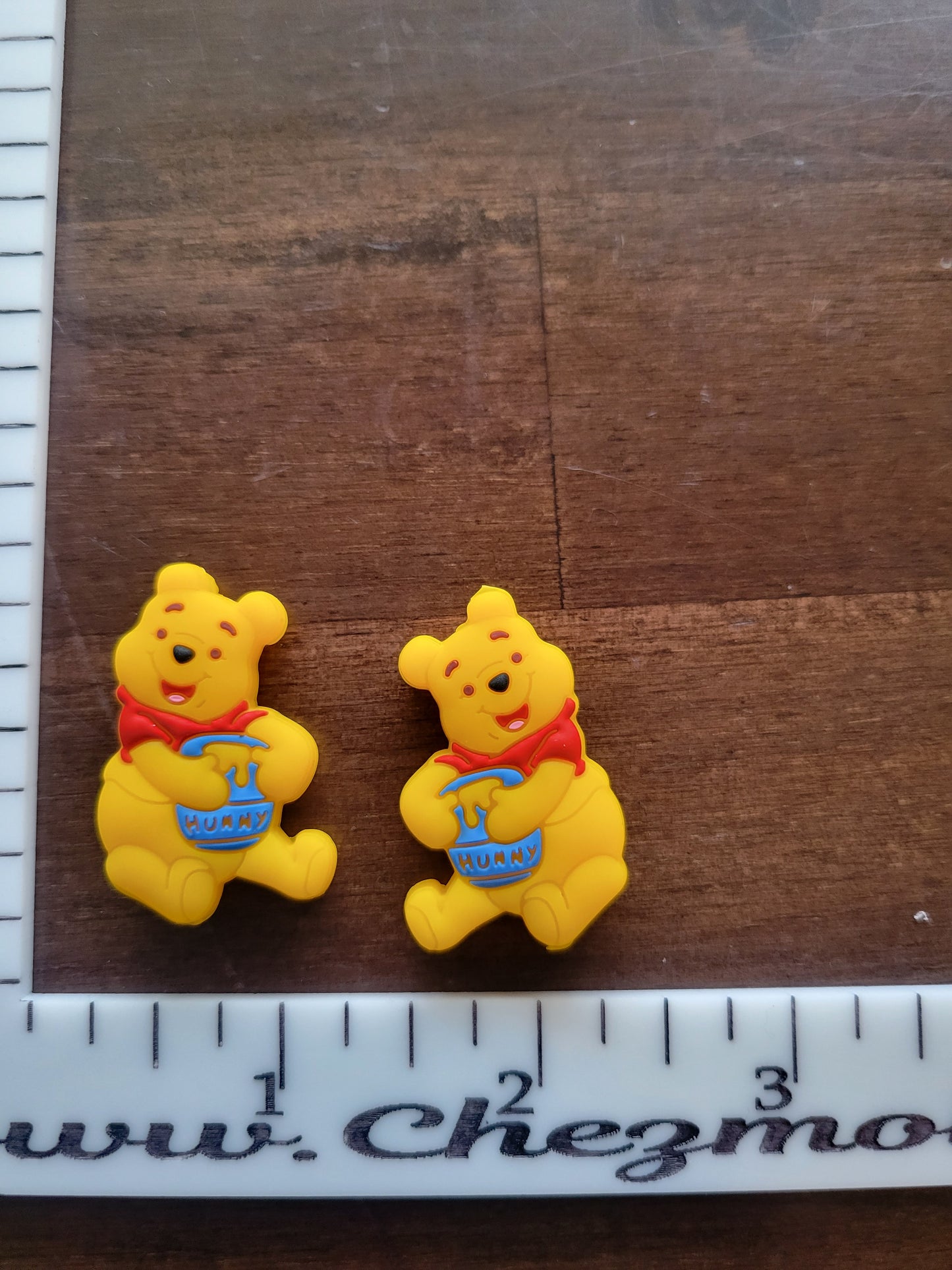 yellow bear inspired- Silicone focal Bead