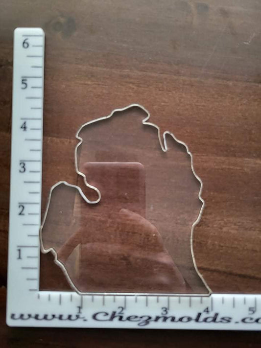 Michigan "mitten" coaster